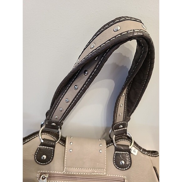 P&G Collection Western Purse - Taupe w/Rhinestones - Pockets -NWT - Picture 9 of 11